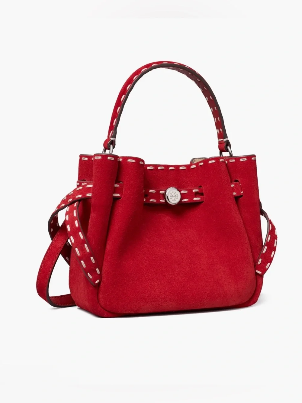 *NWT* Tory Burch Mini Romy Suede Bucket Bag